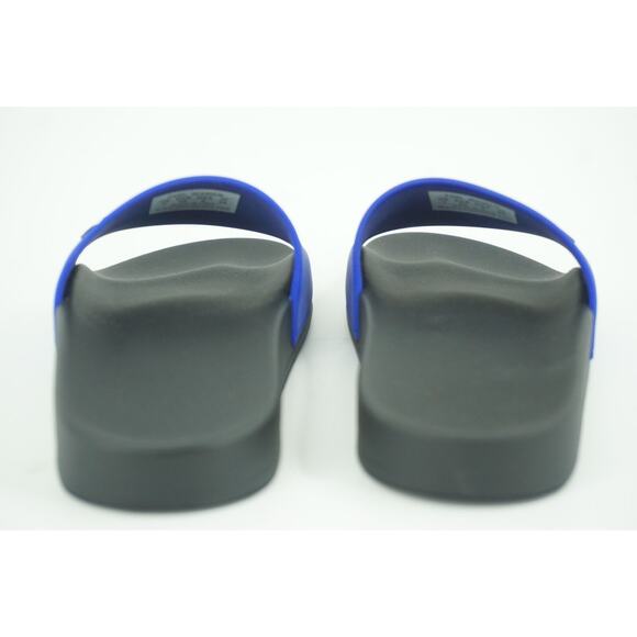 New Balenciaga Pool Flat Slide Sandal SZ 36 C Blue $445 Logo Flip Flop Rubber - Picture 2 of 11